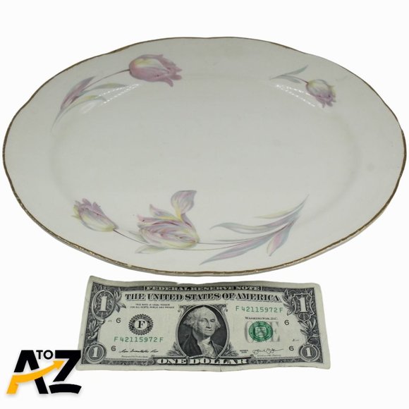 Homer Laughlin Eggshell Nautilus Oval Serving Platter 16" X 12.5" Bone/Pastel's - Picture 4 of 12